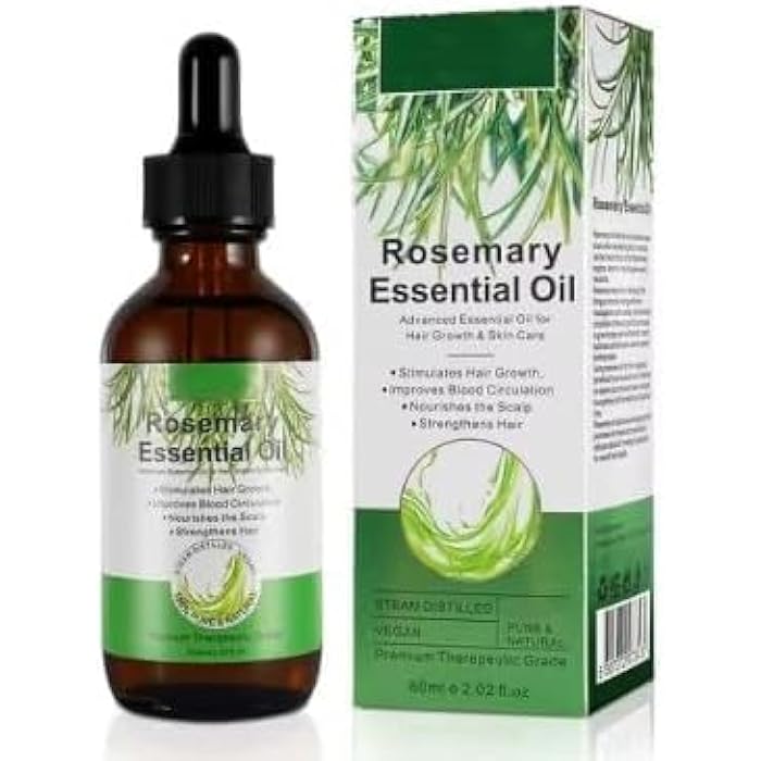 Dr.Mush Organic Rosemary Hair Growth Oil 60ml Pure Essential Hair Growth Oil for Men Women and Kids - Image 2